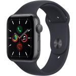 Apple Watch SE, 44mm Space Grey Aluminium Case with Midnight Sport Band (MKQ63HC/A)