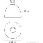 Artemide :: Lampa sufitowa / plafon Nur Mini antracytowy śr. 36 cm