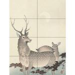 Obrazy z motywem jeleni gładkie japońskie 