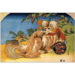 ArtPlaza Hokusai Katsushika - Tschin - the pet dog