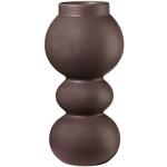Brązowe Wazony ceramiczne w nowoczesnym stylu ceramiczne marki Asa o wysokości 11 cm 