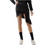 Czarne Mini spódniczki damskie z połyskiem z poliestru mini marki Silvian Heach w rozmiarze XL 