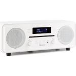 Auna Melodia CD DAB+/UKW Radio biurkowe/odtwarzacz CD Bluetooth alarm funkcja drzemki białe