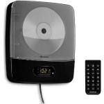 Auna Vertiplay Odtwarzacz CD Bluetooth oświetlenie nocne radio UKF AUX zegar cyfrowy kolor czarny