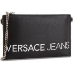 Czarne Kopertówki damskie dżinsowe marki VERSACE Jeans Couture 