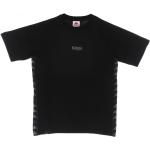 Czarne Koszulki męskie z krótkimi rękawami marki Kappa w rozmiarze XL 