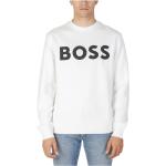 Białe Bluzy bez kaptura męskie bawełniane na jesień marki HUGO BOSS BOSS w rozmiarze XL 