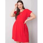 Czerwone Sukienki dla puszystych damskie w rozmiarze dużym 
