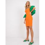 Pomarańczowe Sukienki ołówkowe damskie w rozmiarze XS 