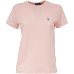 Różowe Koszulki polo damskie z krótkimi rękawami bawełniane marki POLO RALPH LAUREN Big & Tall w rozmiarze XL 