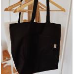 Czarne Ekologiczne torby na zakupy damskie 