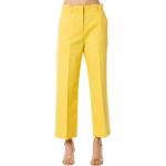 Żółte Spodnie typu chinos damskie marki Max Mara w rozmiarze M 