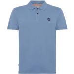 Niebieskie Koszulki polo męskie w stylu casual bawełniane marki Timberland w rozmiarze L 