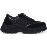 Czarne Sneakersy damskie bawełniane marki PINKO w rozmiarze 36 