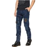 Niebieskie Proste jeansy męskie dżinsowe marki AERONAUTICA MILITARE w rozmiarze XS 
