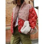 Czerwone Kurtki wiosenne & jesienne damskie do prania ręcznego w stylu miejskim bawełniane w rozmiarze XL 