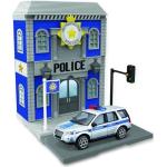 Autka do zabawy z motywem miast marki Bburago Land Rover o tematyce policji 
