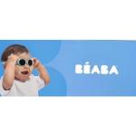 BéABA, dziecięce okulary przeciwsłoneczne 0-9 miesięcy, 100% ochrona UV - CAT 4, ochrona boczna, optymalny komfort, regulowana opaska na głowę, perłowy niebieski