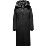 Czarne Płaszcze nieprzemakalne damskie eleganckie marki Bomboogie w rozmiarze XL 