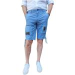 Niebieskie Krótkie spodnie damskie w stylu casual marki AERONAUTICA MILITARE w rozmiarze XL 