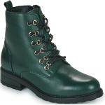 Zielone Wysokie buty damskie marki Betty London w rozmiarze 38 - wysokość obcasa od 3cm do 5cm 