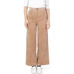 Beżowe Szerokie spodnie damskie gładkie na jesień marki Jacqueline de Yong w rozmiarze XL 