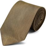 Brązowe Krawaty męskie gładkie marki Trendhim 