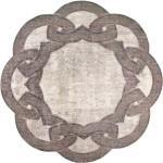 Beżowe Dywany okrągłe o średnicy 100 cm marki vitaus 
