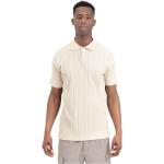 Beżowe Koszulki polo męskie eleganckie na wiosnę marki Selected Selected Homme w rozmiarze XL 