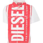 Wielokolorowe Koszule dziecięce z krótkim rękawem dla chłopców bawełniane marki Diesel 