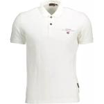 Białe Koszulki z nadrukiem męskie marki NAPAPIJRI w rozmiarze XL 