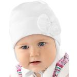 Biała czapeczka dla noworodka Klarysa rozm. 44 cm