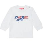 Białe Bluzy dziecięce z nadrukiem bawełniane marki Diesel 