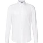 Białe Koszule typu slim męskie w stylu casual z klasycznym kołnierzykiem marki HUGO BOSS BOSS w rozmiarze XL 