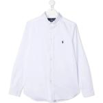 Białe Koszule dziecięce haftowane marki Ralph Lauren 