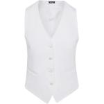 Białe Koszule eleganckie damskie bez rękawów eleganckie z wiskozy marki KITON 