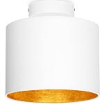 Biała lampa sufitowa z detalem w kolorze złota Sotto Luce MIKA XS CP