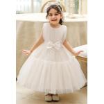 Biała sukienka dla dziewczynki na roczek, na chrzciny, dla małej druhenki 2066