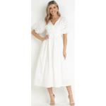 Przecenione Białe Długie sukienki damskie maxi w rozmiarze M 