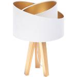 Białe Lampy w nowoczesnym stylu drewniane - gwint żarówki: E27 