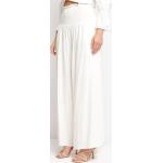 Przecenione Białe Spodnie typu culottes damskie w rozmiarze M 