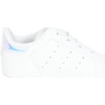 Białe Sneakersy dla niemowląt sportowe z tkaniny na jesień marki adidas Stan Smith w rozmiarze 19 