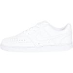 Białe Sneakersy skórzane męskie sportowe na jesień marki Nike Court Vision w rozmiarze 45 - Zrównoważony rozwój 