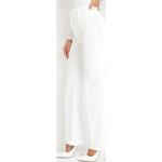 Przecenione Białe Spodnie z wysokim stanem damskie w rozmiarze L 