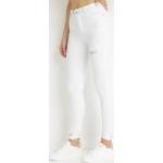 Przecenione Białe Jeansy rurki damskie Skinny fit w rozmiarze XL 
