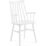 Przecenione Białe Krzesła stylowe w nowoczesnym stylu z litego drewna marki Kave Home 