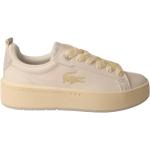 Białe Sneakersy na koturnie damskie amortyzujące z poliuretanu marki Lacoste Carnaby w rozmiarze 40 - Zrównoważony rozwój 