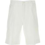 Białe Krótkie spodnie męskie w stylu casual na lato marki Dolce & Gabbana w rozmiarze M 