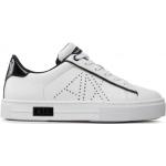Białe Sneakersy skórzane damskie marki Armani Exchange w rozmiarze 40 
