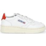 Białe Sneakersy sznurowane dla chłopców - rodzaj noska: Okrągły marki Autry w rozmiarze 34 